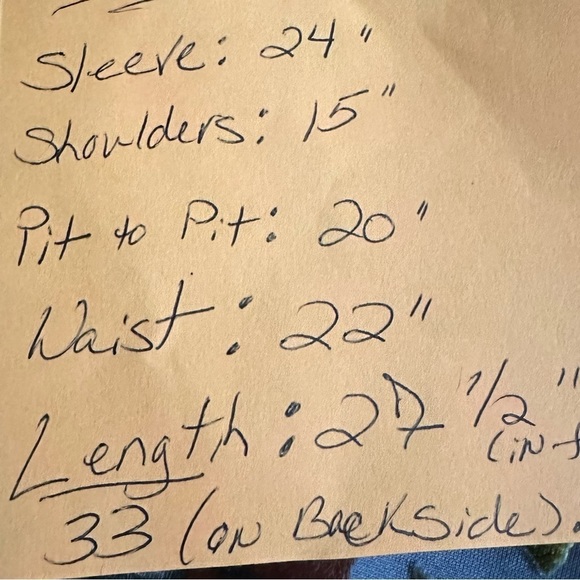 Skylar & Jade denim & burnt out velvet back Shirt Gorgeous detail EUC Sz M - Picture 8 of 8